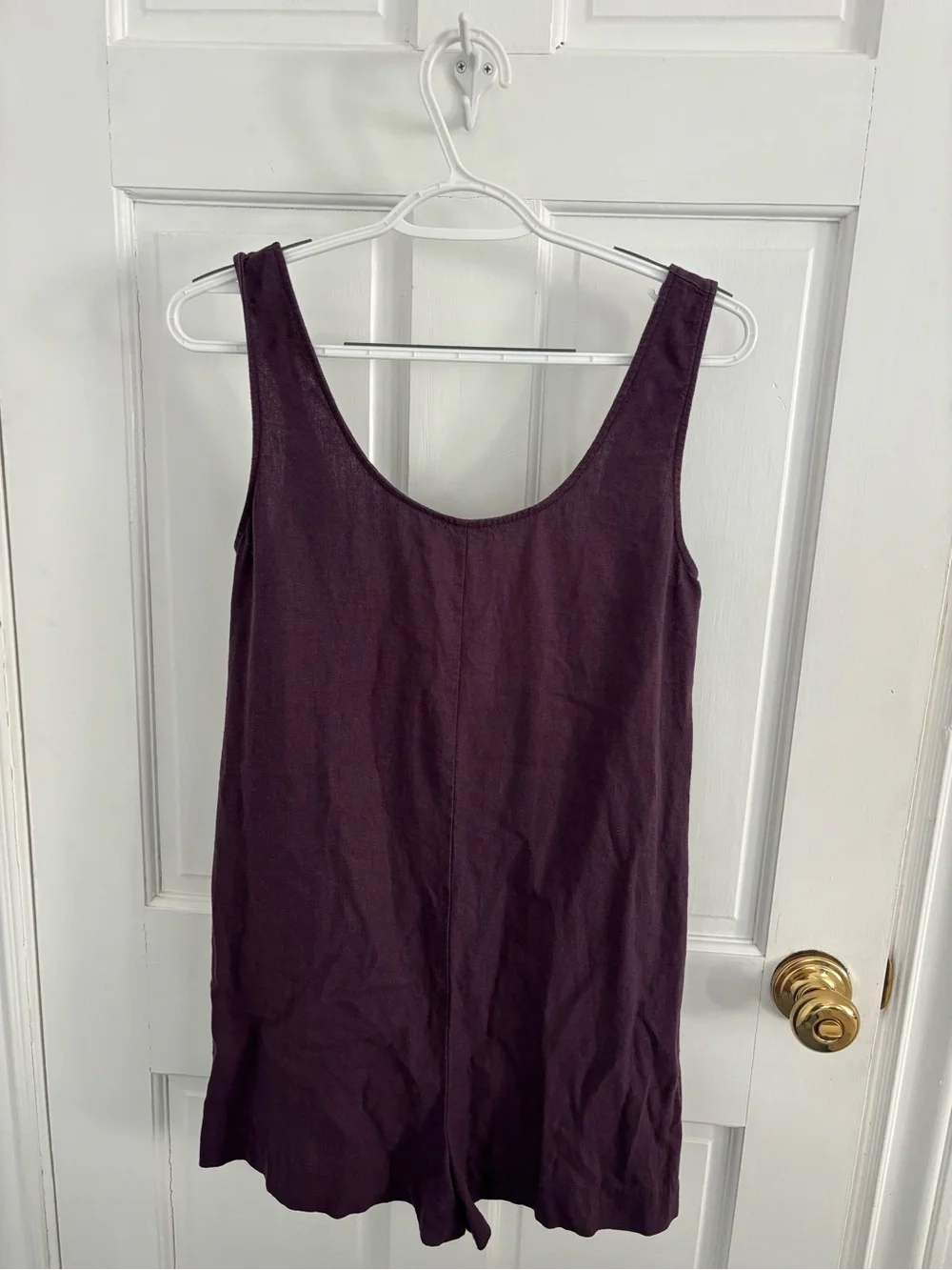 Mango Plum low back Romper